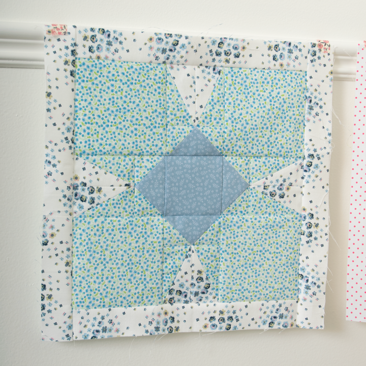 Patchwork Flower Quilt Block Pattern